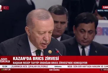 Başkan Erdoğan BRICS Zirvesi'nde konuştu!