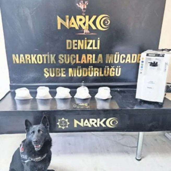 Denizli’de 5 kilo metamfetamin solunum cihazında yakalandı