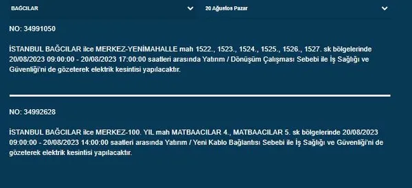 1692518324496.jpeg BEDAŞ duyurdu: İstanbul'da o ilçeler karanlığa gömülecek!-4
