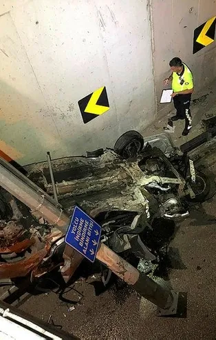 Son dakika: Bursa'da feci kaza: Babasından kaçırdığı otomobille köprüden uçtu
