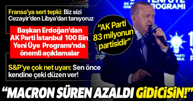 Son dakika: Başkan Recep Tayyip Erdoğan'dan AK Parti İstanbul 100 Bin Yeni Üye Programı'nda önemli açıklamalar