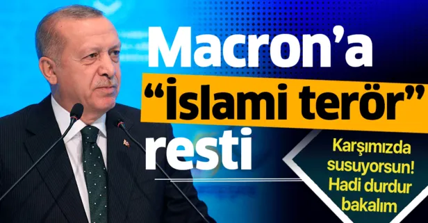 Son dakika: Başkan Erdoğan’dan İslam Ülkeleri Zirvesi’nde Macron’a sert tepki