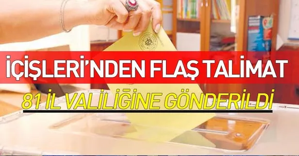 81 il valiliğine gönderildi! Bakanlık'tan flaş talimat!