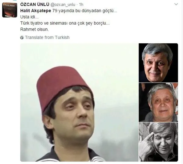 Yeşilçam'ın yıldızı Halit Akçatepe hayatını kaybetti-1