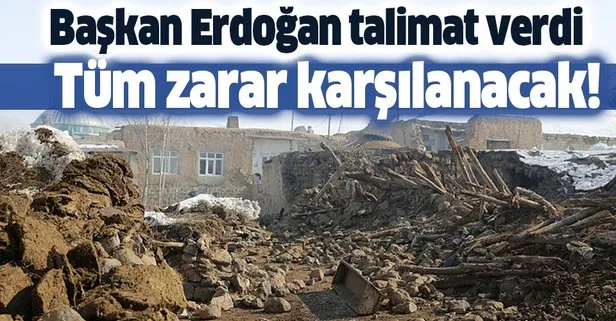 Başkan Erdoğan’dan Van talimatı! Tüm zararlar karşılanacak!
