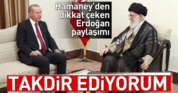 Hamaneyden dikkat çeken Erdoğan açıklaması!