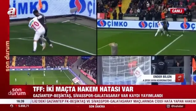 TFF, VAR kayıtlarını açıkladı!