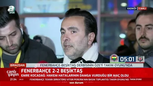 Fenerbahçe - Beşiktaş derbisi sonrası Fırat Aydınus’a tepki!