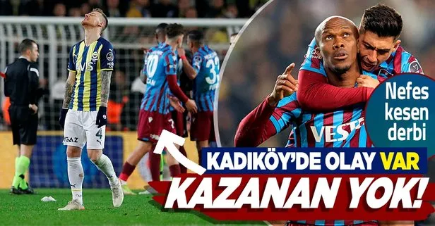 Kadıköy’de kazanan yok! Fenerbahçe 1-1 Trabzonspor MAÇ SONUCU ÖZET