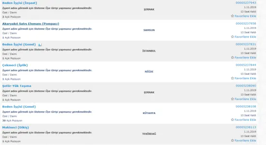 1 Kasım tarihi ile İŞKUR vasıfsız binlerce işçi alımı yapıyor!-3