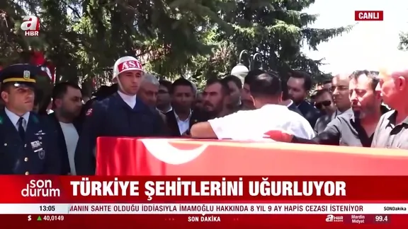Türkiye şehitlerini uğurluyor!