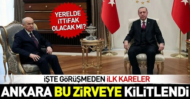 Son dakika: Başkan Erdoğan-Bahçeli arasında kritik görüşme! Gündem yerel seçimlerde ittifak