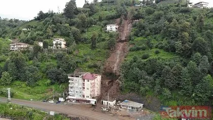 Giresun’dan sonra Rize’de felaket! Şiddetli yağış sonrası 2 bina boşaltıldı