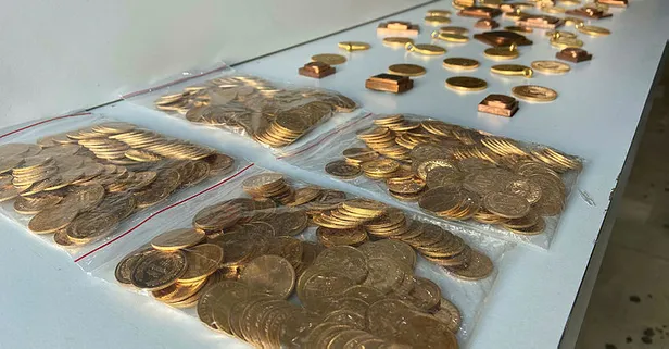6 ilde 50 milyonluk dev operasyon! 10 bin adet altın ele geçirildi