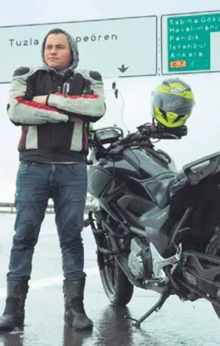 İstanbul'da motosiklet kazası!