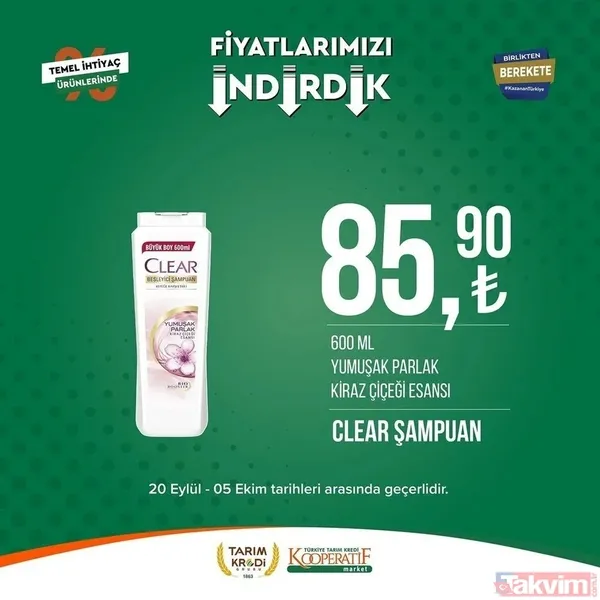 Tarım Kredi 5 Ekim FİYAT LİSTESİ 2023! Kooperatif marketlerinde indirimlerin son günü! Kırmızı mercimek 22.25, tost peyniri 59. 90... - 31