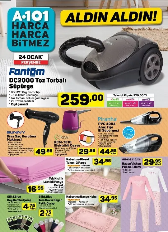 A101'de bu hafta! 24 Ocak Perşembe aktüel ürünler satışta! Katalogda hangi ürünler var?-10
