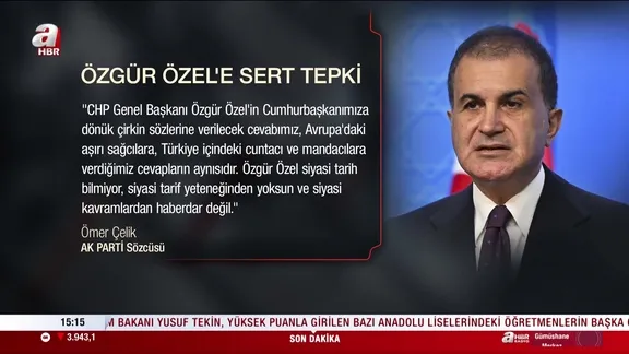 Ömer Çelik’ten Özgür Özel’e sert tepki!