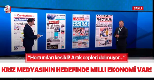 Kriz medyasının manşetleri ne anlama geliyor? Takvim Gazetesi Ekonomi Müdürü Faruk Erdem A haber'de yorumladı