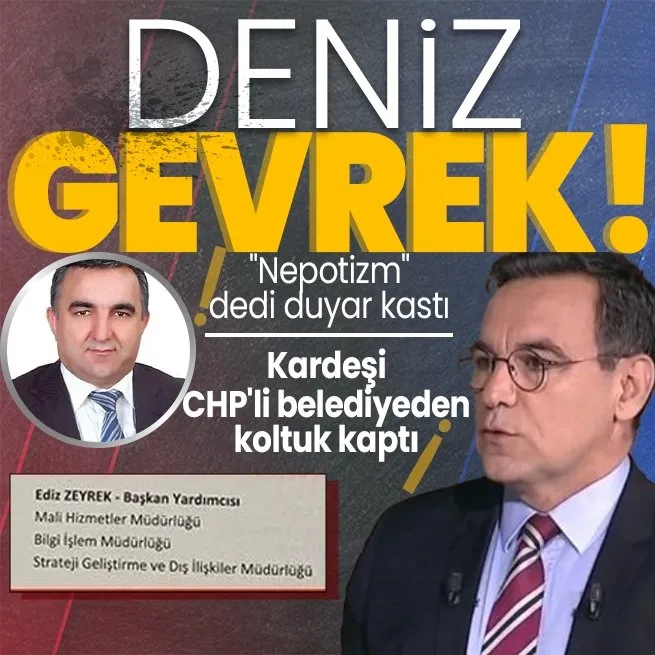 Sözcü yazarı Deniz Zeyrekin ağabeyi Ediz Zeyreke CHPli Kadıköy Belediyesinde başkan yardımcılığı