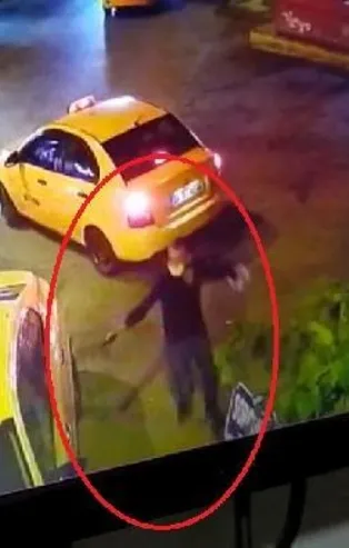 Ankara'da taksi durağında dehşet! Kardeşe silahlı saldırı güvenlik kamerasında