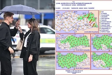 Meteoroloji’den 7 günlük alarm: Yağmur, gök gürültüsü, sis, lodos geliyor! O iller için tarih verildi | 21 Nisan hava durumu