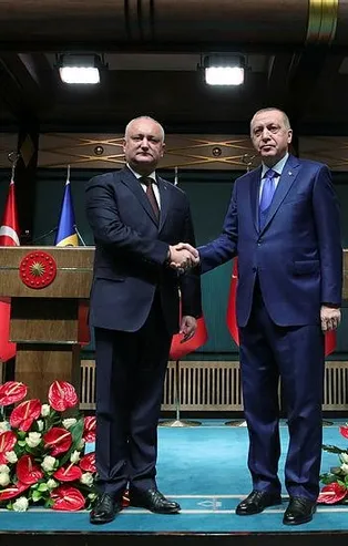 Başkan Erdoğan Moldova Cumhurbaşkanı İgor Dodon onuruna yemek verdi
