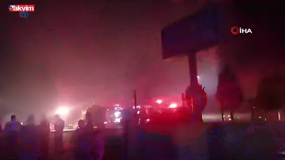 Çorum'da tekstil fabrikasında yangın