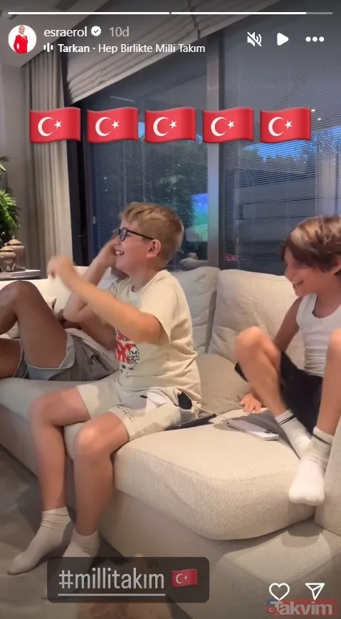 Eşi Ali Özbir ve çocuklarıyla maç keyfini böyle çıkardılar! Esra Erol evinden paylaştı! İşte Esra Erol'un ailecek ev halleri... - 6