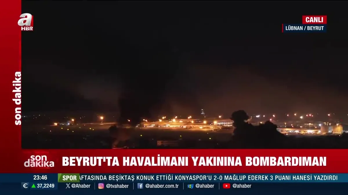 İsrail Lübnan'da havalimanı çevresini vurdu