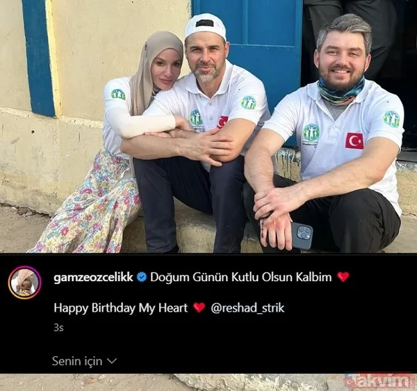 Gamze Özçelik eşi Reshad Strik ile kol kola fotoğrafını paylaştı! Eşinin doğum gününe özel romantik not: "Kalbim.." - 15