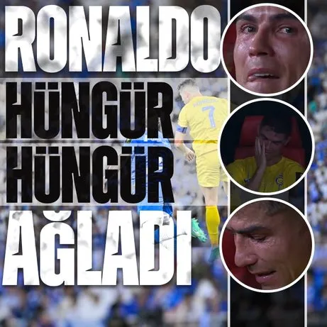 Suudi Arabistan’da Al Nassr’ın yıldızı Ronaldo hüngür hüngür ağladı! Kral Kupası yarışında mutsuz son!