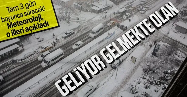 HAVA DURUMU | Meteoroloji’den kar uyarısı! 3 gün boyunca kar yağacak! İstanbul’a kar yağacak mı? İşte kar yağacak iller