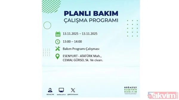 Mahallen listede olabilir! İstanbul'da büyük elektrik kesintisi: BEDAŞ 13 Kasım için saat verdi - 29