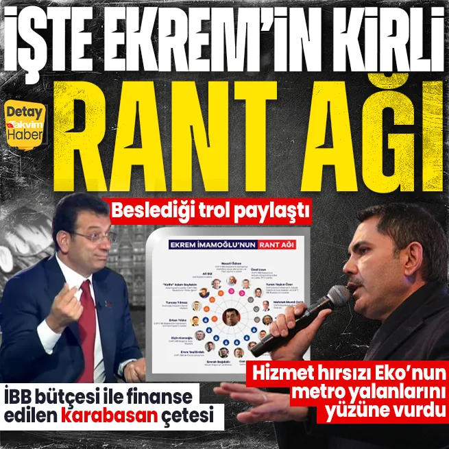 Beslediği trol yine patlattı! İşte CHP’li Ekrem İmamoğlu’nun İBB bütçesi ile finanse ettiği ’Rant Ağı’ | Murat Kurum metro yalanlarını yüzüne vurdu