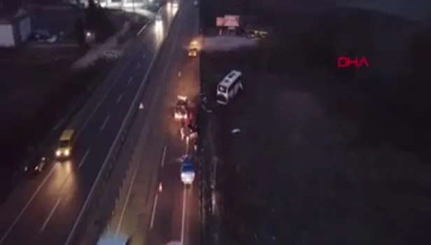 Son dakika: Yolcu otobüsü tarlaya uçtu: Çok sayıda yaralı var