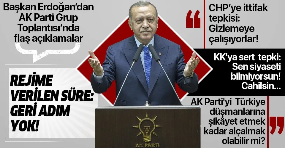 Son dakika: Başkan Erdoğan'dan partisinin TBMM Grup Toplantısı'nda Kılıçdaroğlu'na çok sert tepki