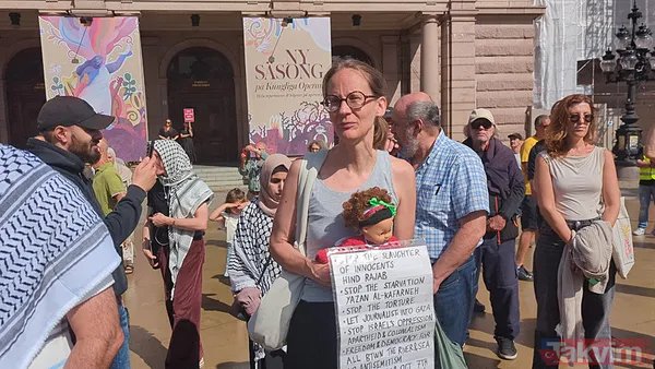 İsveç'in başkenti Stockholm'de yüzlerce kişi Filistin için sokaklara döküldü: Özgür Filistin, Özgür Gazze - 18