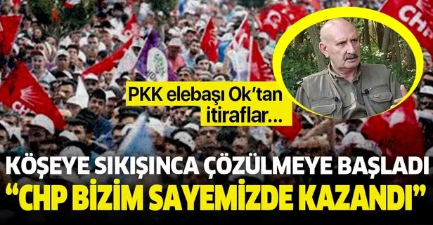 PKK elebaşı Sabri Ok köşeye sıkışınca itirafa başladı: CHP bizim sayemizde kazandı