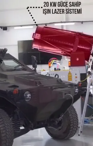 IŞIN Lazer Silahı 500 metreden gemi zırhını başarıyla tahrip etti