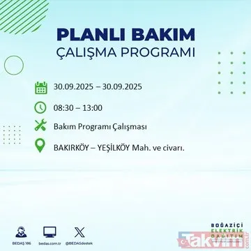 İstanbul’un 23 ilçesinde elektrikler kesilecek! 30 Eylül 2025 BEDAŞ kesinti listesi - 44