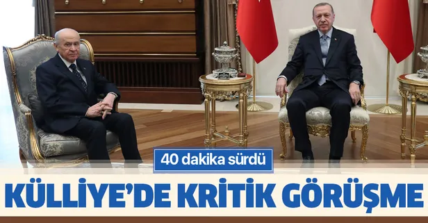 Son dakika haberi: Başkan Erdoğan ile MHP lideri Bahçeli'nin kritik görüşmesi sona erdi