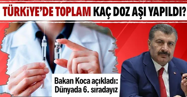 Son dakika: Sağlık Bakanı Fahrettin Koca açıkladı! Türkiye’de 16.668.844 doz koronavirüs aşısı yapıldı