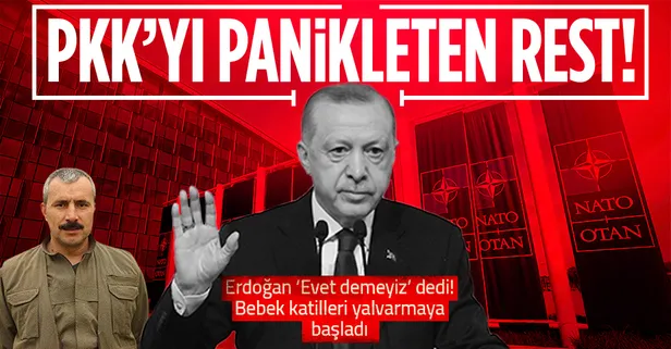 Başkan Erdoğan'ın İsveç ve Finlandiya'ya resti PKK'yı panikletti: Boyun eğmeyin!