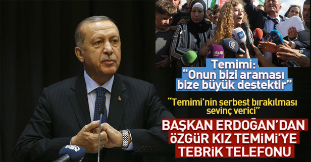 Başkan Erdoğan'dan Temimi'ye telefon