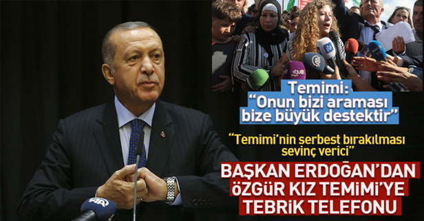 Başkan Erdoğan’dan Temimi’ye telefon