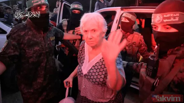 Tarihi esir takası tarihi kareler! İsrailli rehineler Hamaslılara el sallayıp veda etti... Siyonist işgalciler ise Filistinlilere saldırdı - 50