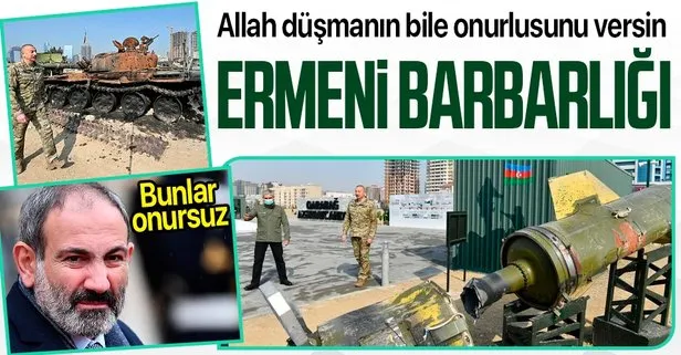 Ermeni barbarlığının bir başka kanıtı! Aliyev açıkladı: Ermenistan, Karabağ savaşında İskender M balistik füzeleri kullandı