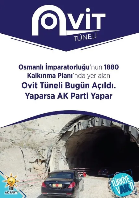 Cumhurbaşkanı Erdoğan Ovit Tüneli'ni açtı-2