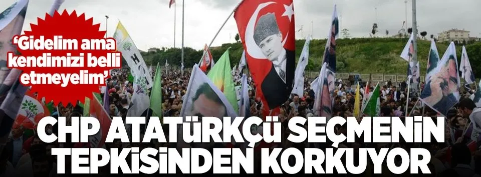 CHP-HDP mitingi için bayrak uyarısı